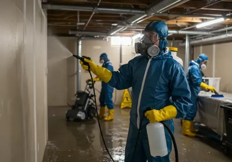 Basement Sanitization and Antimicrobial Treatment process in Bentonville, AR